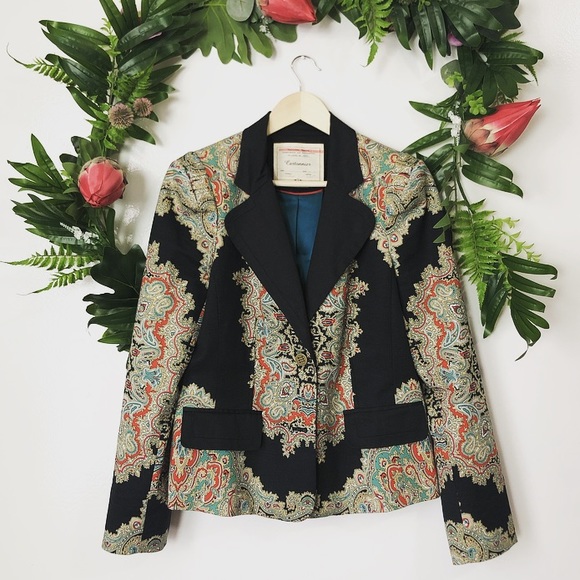 Anthropologie Jackets & Blazers - Anthropologie cartonnier paisley blazer plus 14